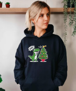 AHHH T Rex Christmas Hoodie