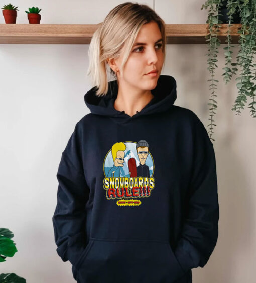 Beavis And Butt Head Snowboards Rule Hoodie