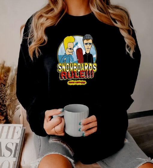 Beavis And Butt Head Snowboards Rule Sweatshirt