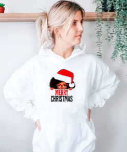 Mrs Claus Santa Melanin Christmas Black Peeking Claus Hoodie