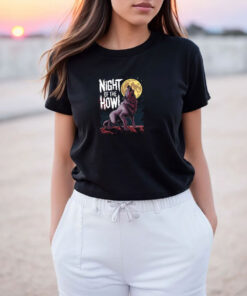 Night of the Howl Halloween Wolf T Shirt