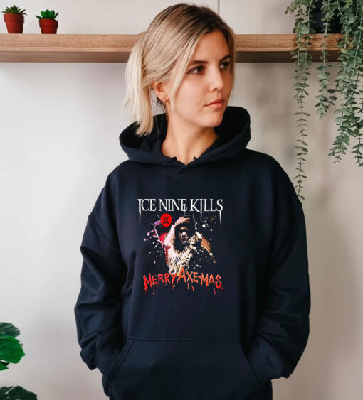 Rare Merry Xmas Ice Nine Kills Band Hoodie