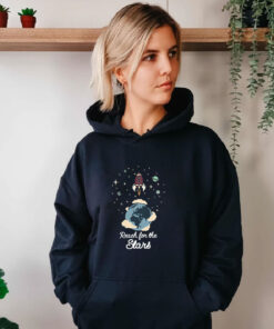 Reach for the Stars Motivational Rocket Hoodie