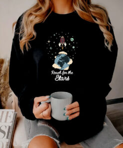 Reach for the Stars Motivational Rocket Sweatshirt