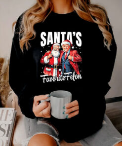 Santa's Favorite Felon Christmas Xmas Funny Trump Sweatshirt