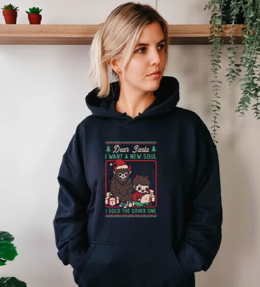 Ugly Sweater Christmas Pact Demon Soul Ritual Hoodie