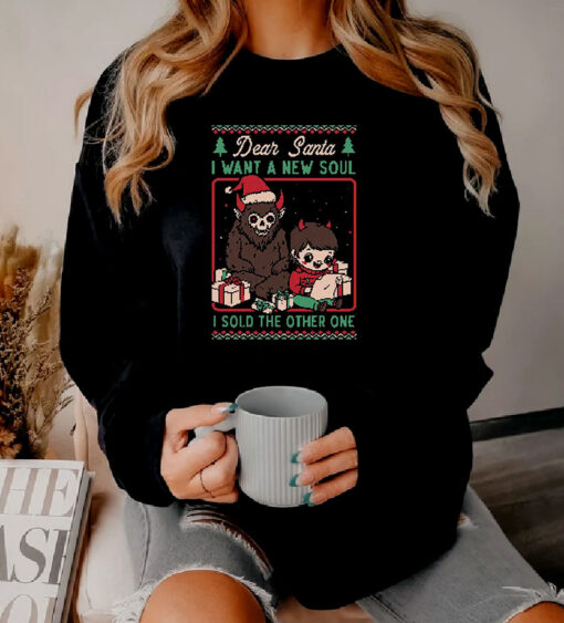 Ugly Sweater Christmas Pact Demon Soul Ritual Sweatshirt