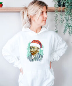 Van Gogh In Santa Hat Hoodie