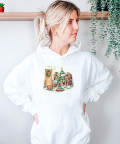 Vintage 90s The Far Side Christmas Dogs Holida Hoodie